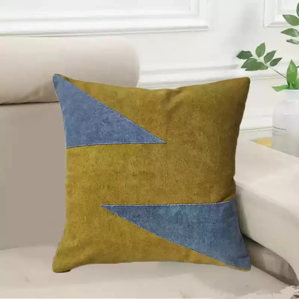 Soft Chenille Nap Back Pillow Bedside Living Room Sofa Cushions Cozy Sleeping Neck Support Throw Pillow for Home or Traveling
