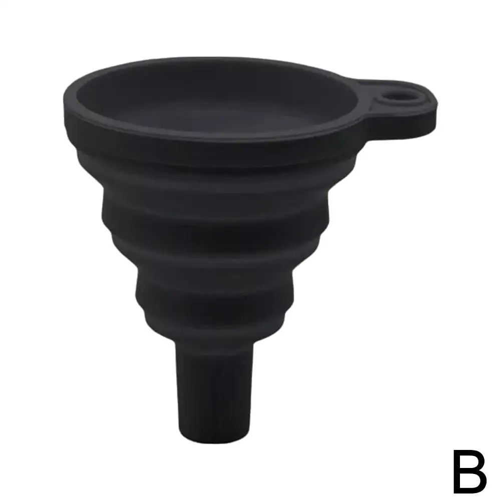 Car Foldable Fuel Funnel Portable And Motorcycle Fuel Funnel Funnel Tools Oil Automotive Filter Supplies Separatory Anti Fu C3E2