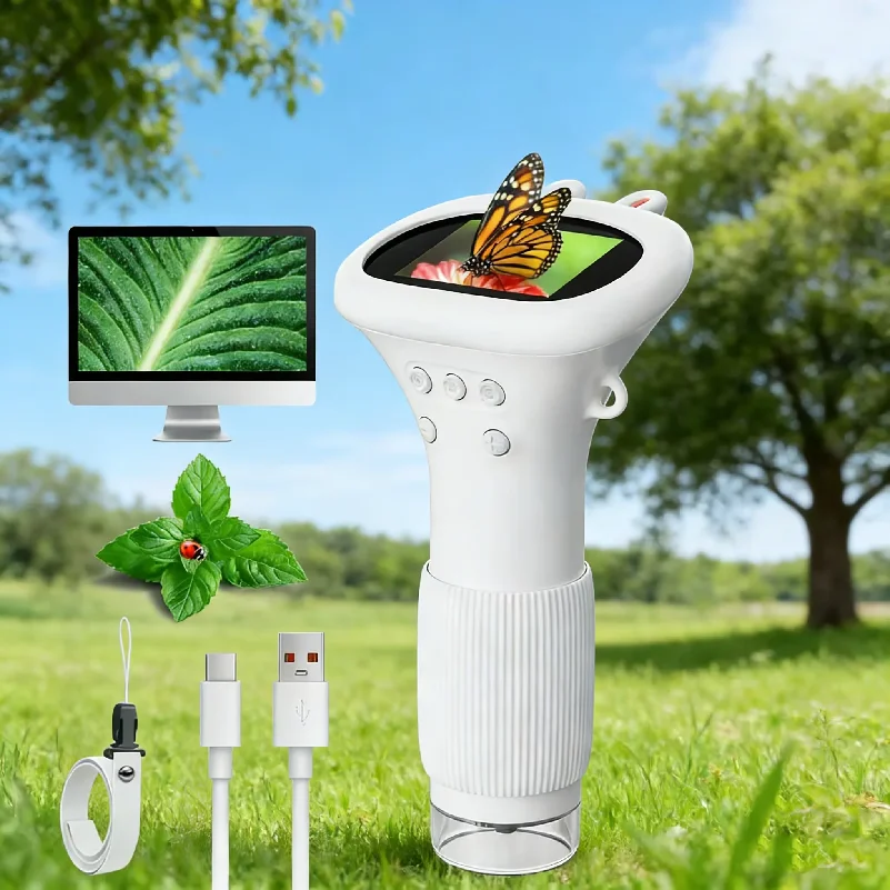 

Microscope for Kids Children Microscope with 2 Inch Screen 1000x Zoom Mini Handheld Microscope Camera Christmas Birthday Gifts