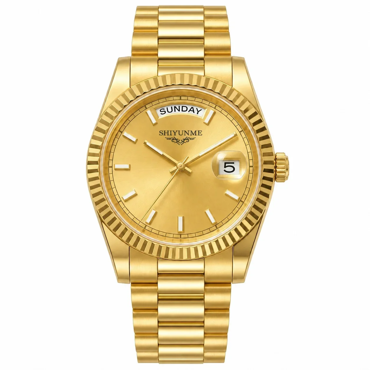 40MM 904L Stainless Steel Automatic Mechanical Calendar Men's Watch, Full-Featured, World Time