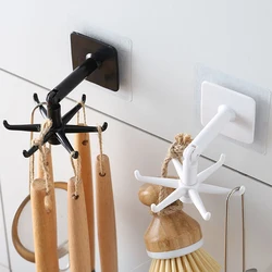 Kitchen Hook Multi-Purpose Hooks 360 Degrees Rotated Rotatable Rack For Organizer and Storage Spoon Hanger Accessories