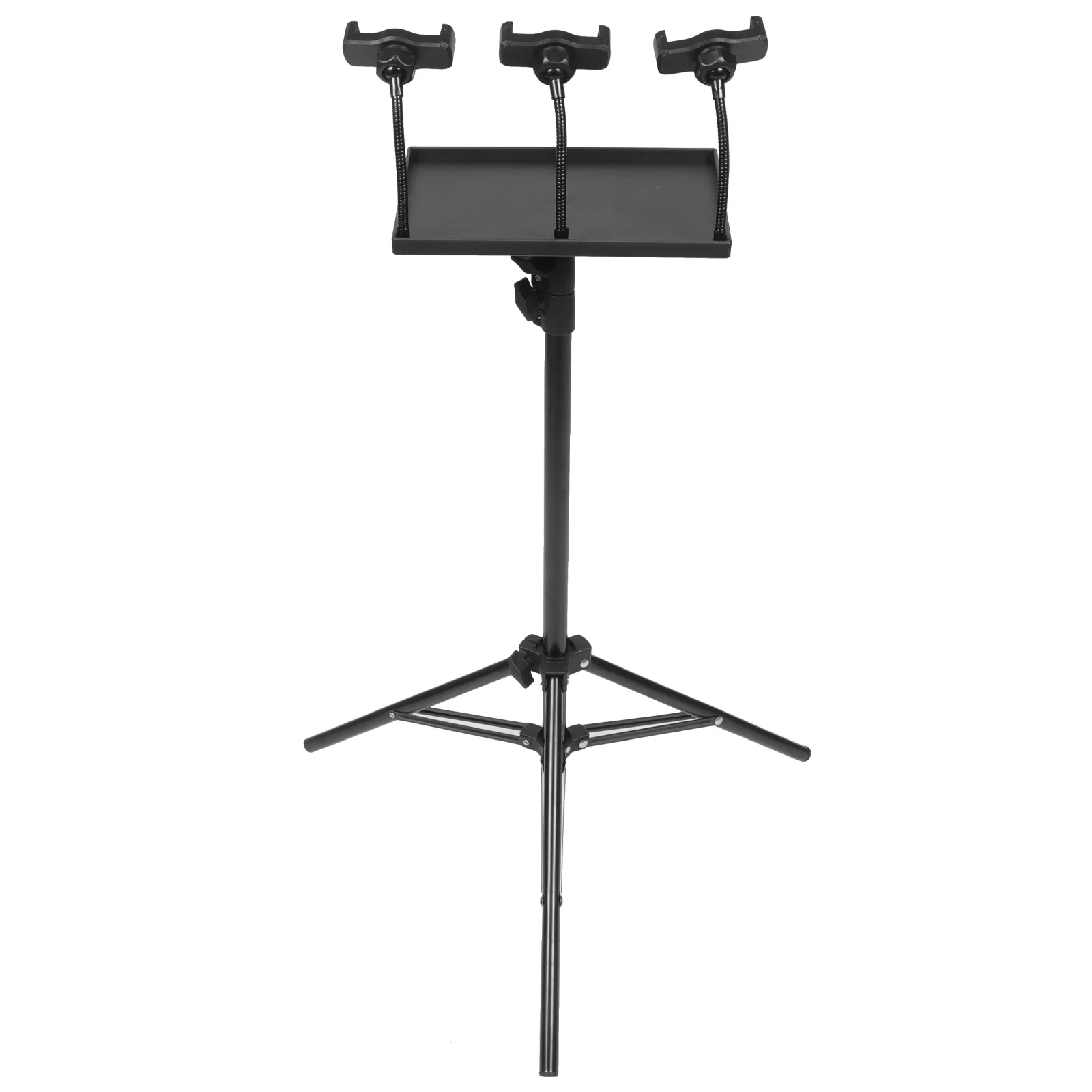 

1 set 1 Set Projector Tripod Stand Adjustable Height Live Broadcast Outdoor Use Phone Holder Laptop Mounting Tray Stable Support