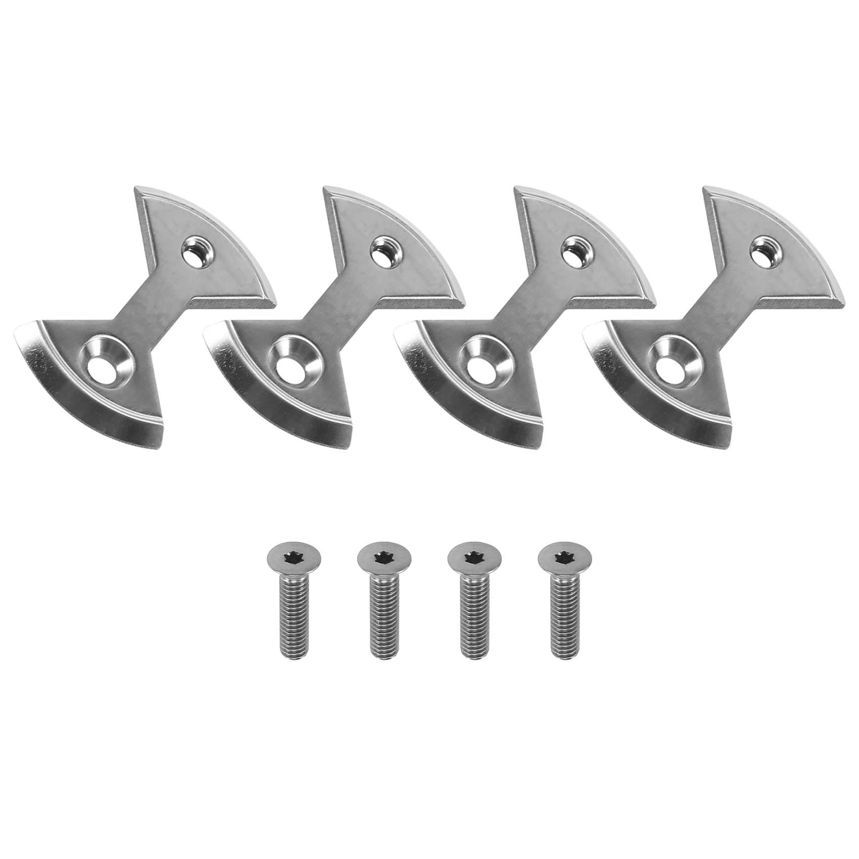 

Cycling Pro Titanium Mtb Bike Bicycle Pedal Plate Cleats For Speedplay Zero 4 Cleats 4 Bolts Bike Bicycle Replace Parts