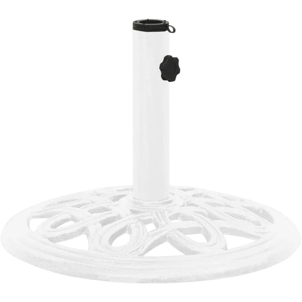 

19.4lb Round Umbrella Base for Outdoor, Deck, Patio Parasol Base for 1.4"/1.5"/1.9" Pole Sizes, Heavy-Duty Cast Iron