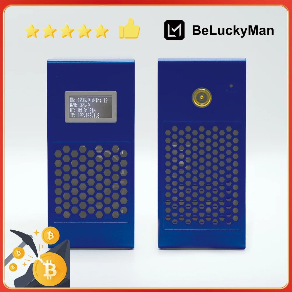 

lucky miner lottery miner LV07 1TBH/S BTC BCH BSV DGB SHA256 BM1366 btc miner bitcoin miner crypto miner solo miner