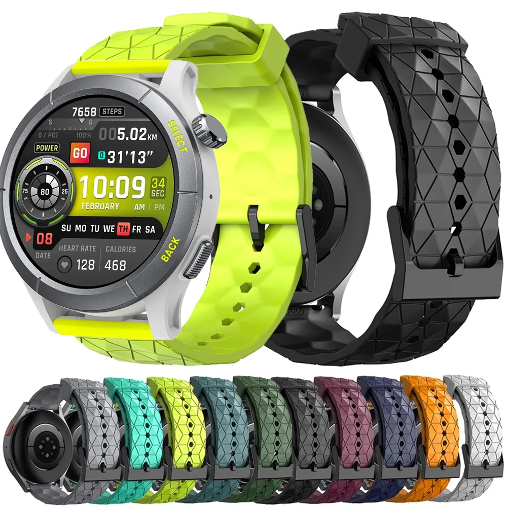 Quick Release Strap 22mm For Amazfit Cheetah Pro / Round Sports Soft Silicone Band For Amazfit GTR 4 Limited Edition Bracelet