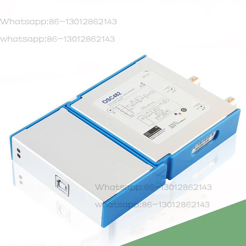 2 Channel OSC482 PC Virtual Digital Handheld Oscilloscope  20Mhz Bandwidth 50MSps sampling data with probe USB cable