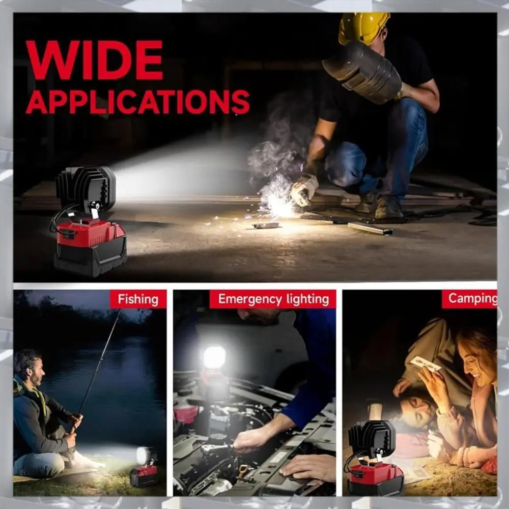 Bright 40W portable LED work light durable waterproof M18 compatible work light ABS-V0 grade flame retardant material