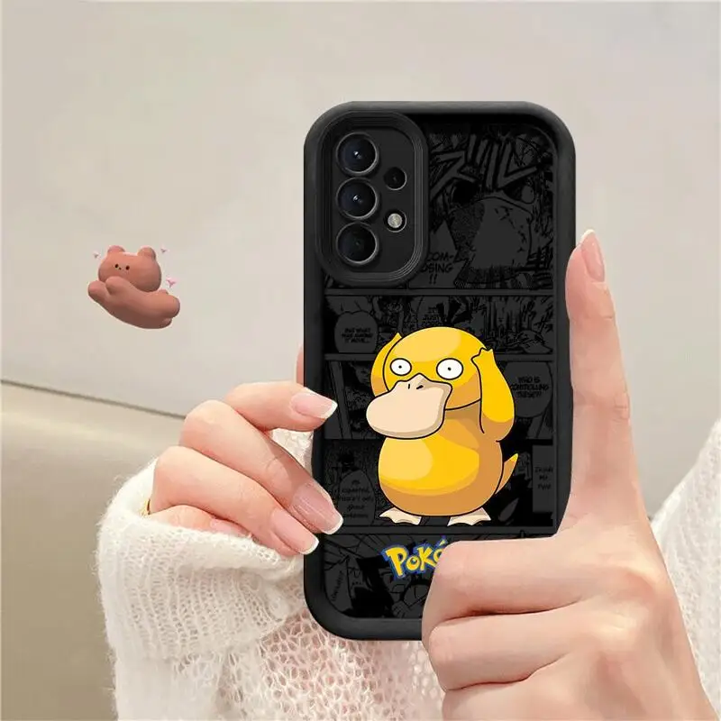 Phone Case for Samsung Galaxy A12 A13 A14 A22 A23 A24 A32 A33 A34 5G Silicone Soft TPU Pokemon Pikachu Gengar Cover image 5