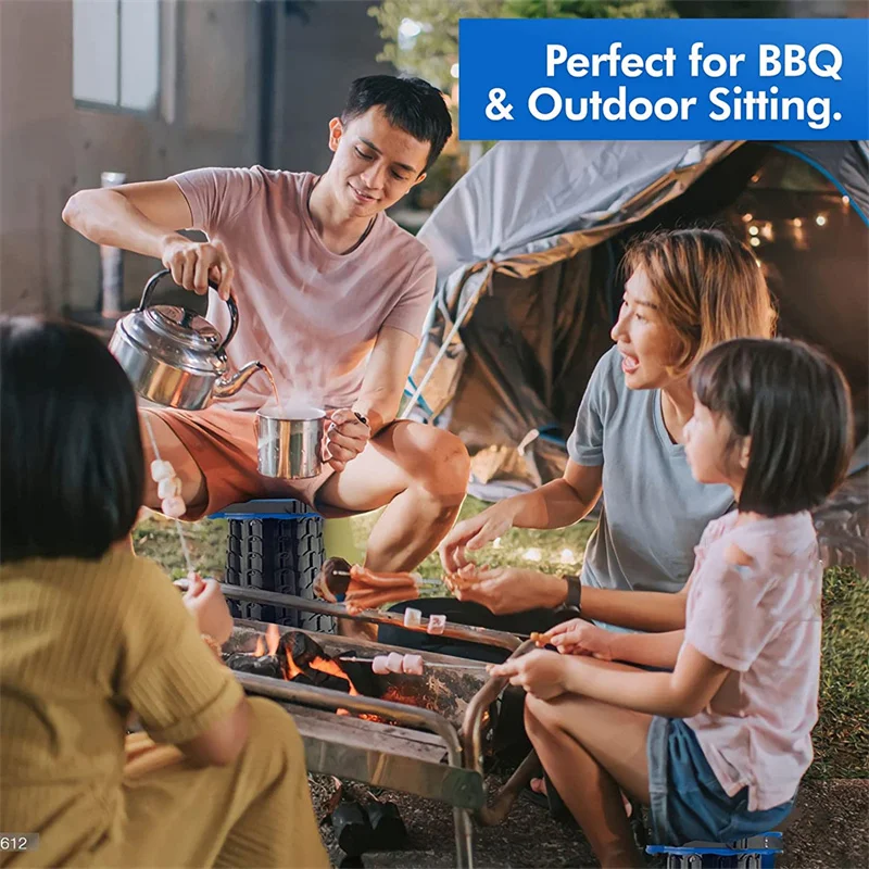 Tabouret télescopique pliant Portable épais, chaise de file d'attente de métro en plastique léger et pêche de Camping en plein air avec sac de transport