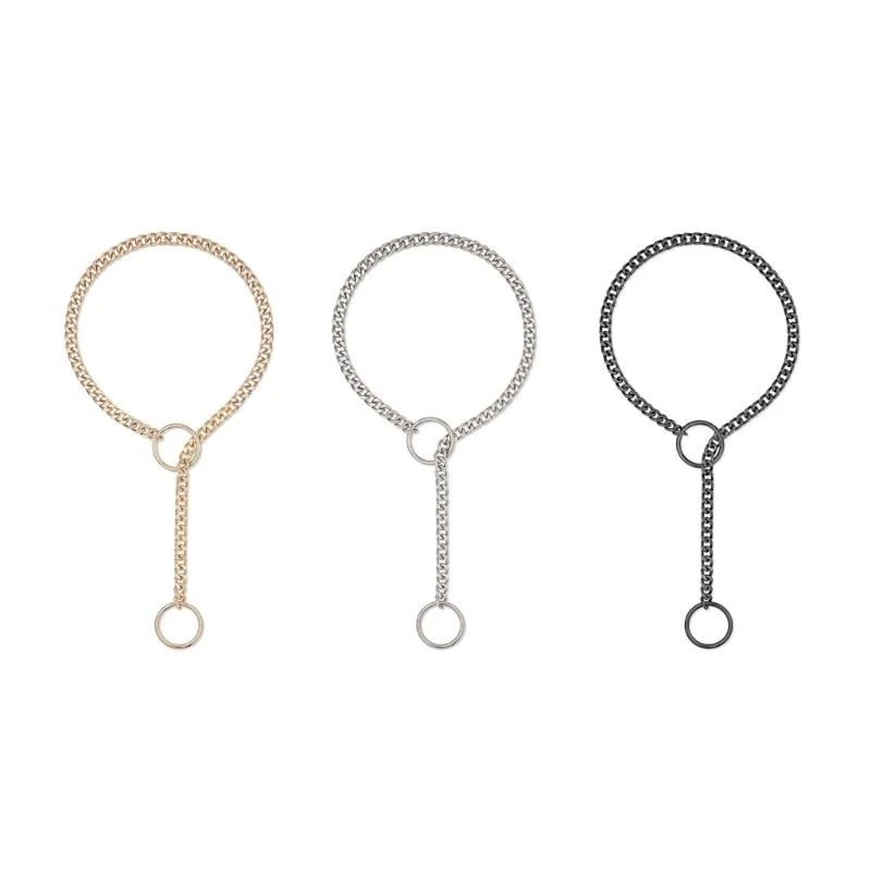 Versatile Stainless Steel Lasso Rings Necklace for Fashion Forward Individuals