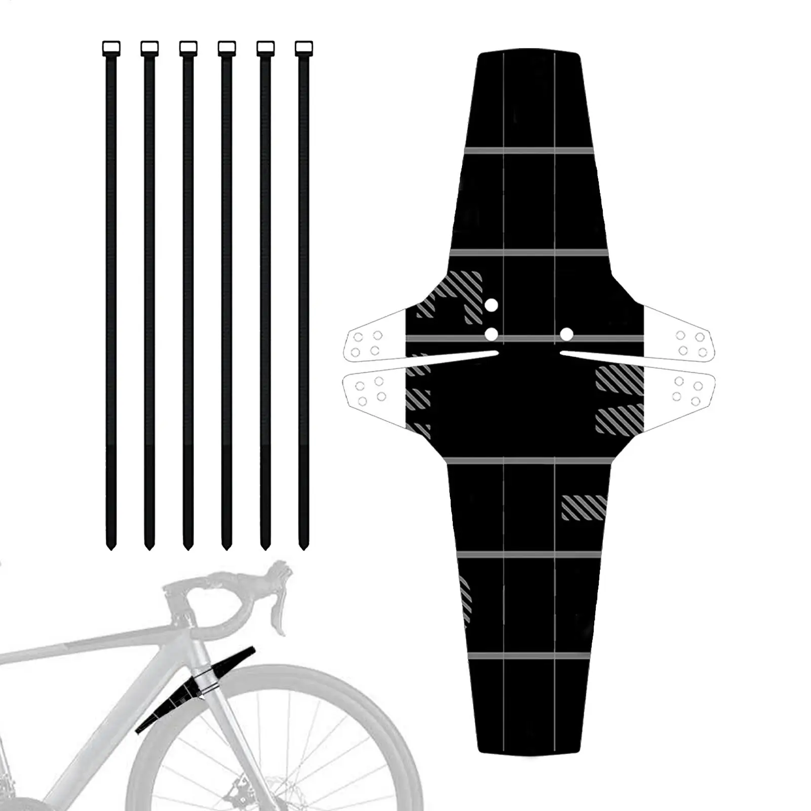 Bike Mud Flaps Quick Release Full Cover Front Rear Wheel Anti Splash Dirt Grime Guard Fork Shield For Electric Road Bicycle