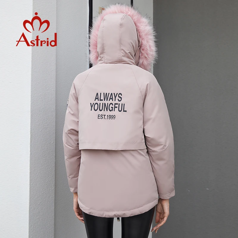 Astrid Women\'s winter jacket female parkas long quilted coat for women 2022 Plus Size warm clothing with fur hooded outerwear