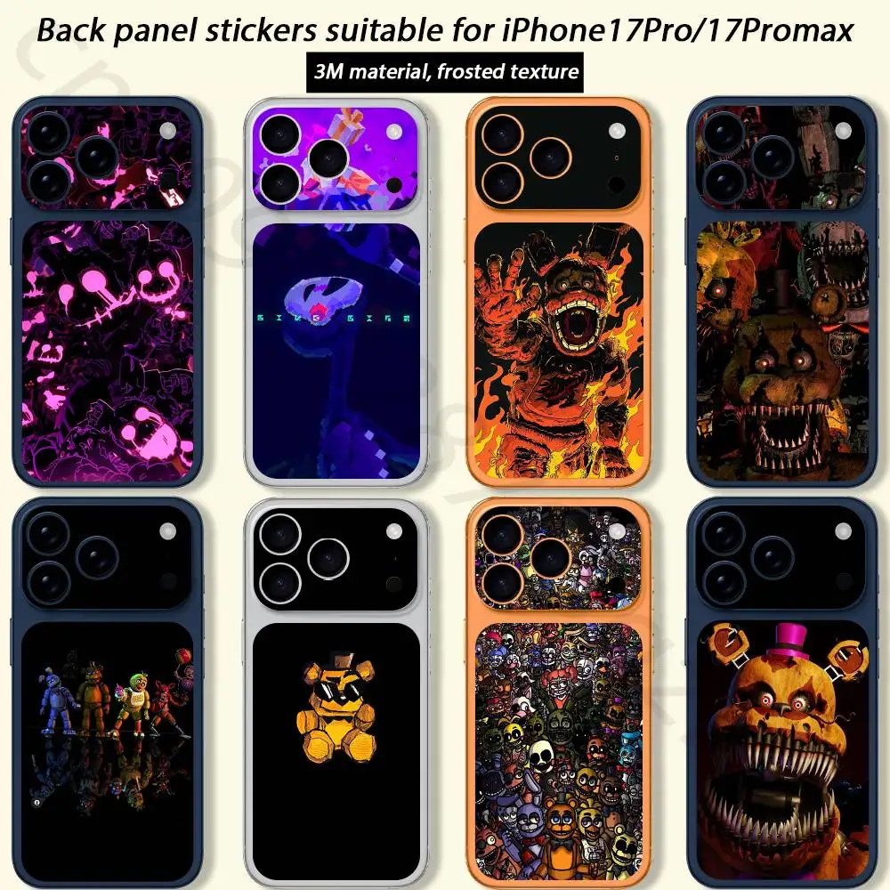 

W-FnafS TICKET Decal Skin Wrap for iPhone 17 Pro or Pro max Protective Film for Back, Frame, Camera