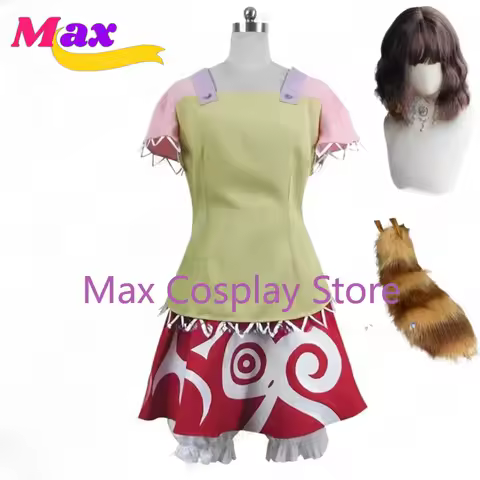 Max Cos Anime TouHou Project Futatsuiwa Mamizou Cosplay Costume Tail Wig Halloween Woman Girl Suit