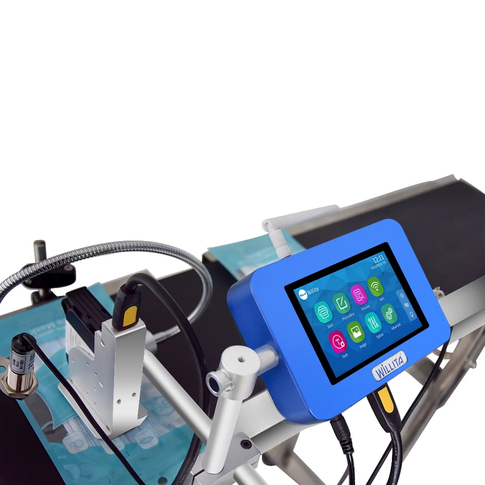 High Resolution Ink Jet Printer Tij 2.5 Automatic Date Code Printing Machine for Qr Code,Data,Time,Logo,expiry Date