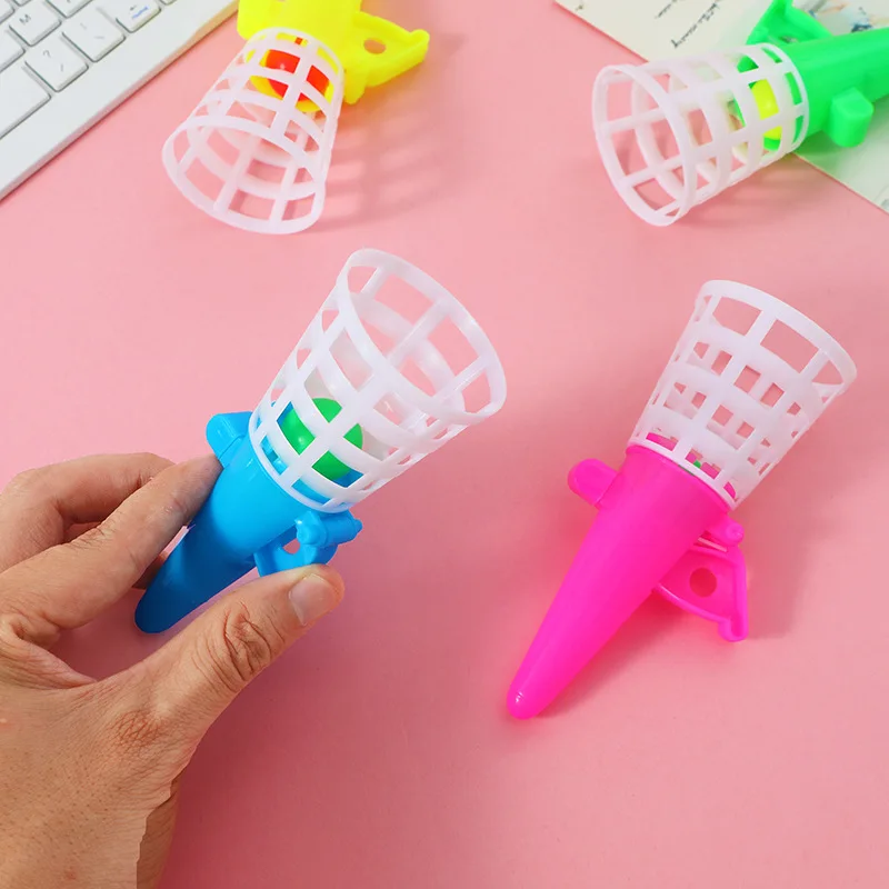 5 個子供カタパルトとキャッチボール小さなおもちゃ楽しいアイスクリーム射出ボールダブルゲーム幼稚園のご褒美小さなギフト