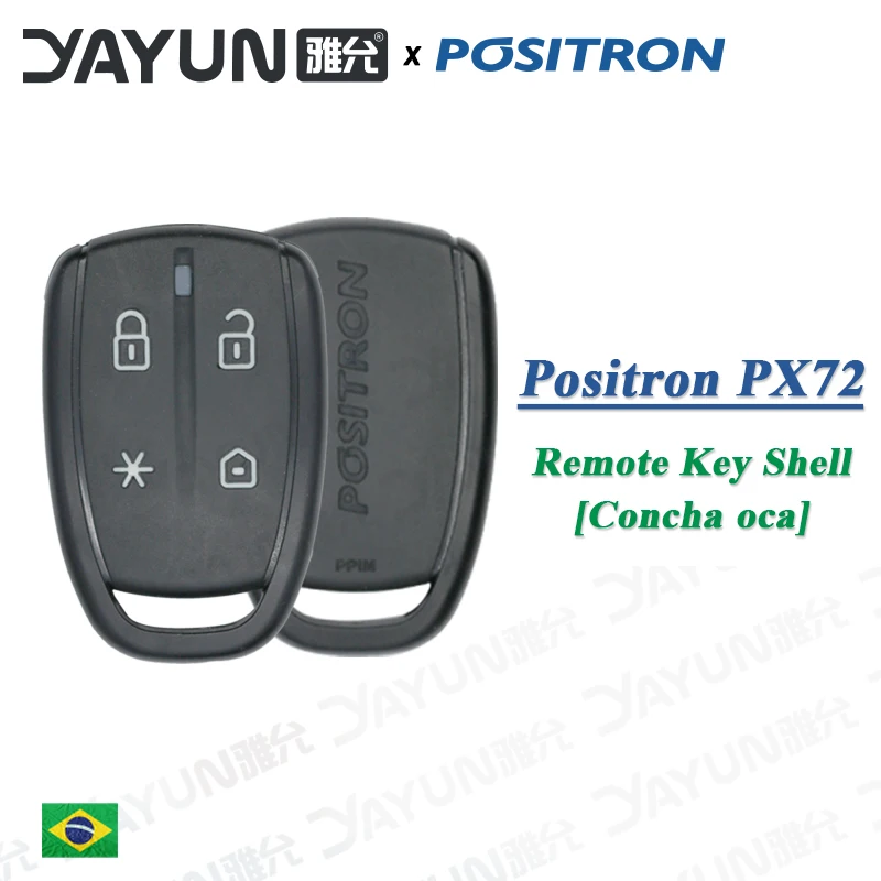 Guscio di allarme telecomando YAYUN 10PCS solo per custodia nera Positron originale PX72