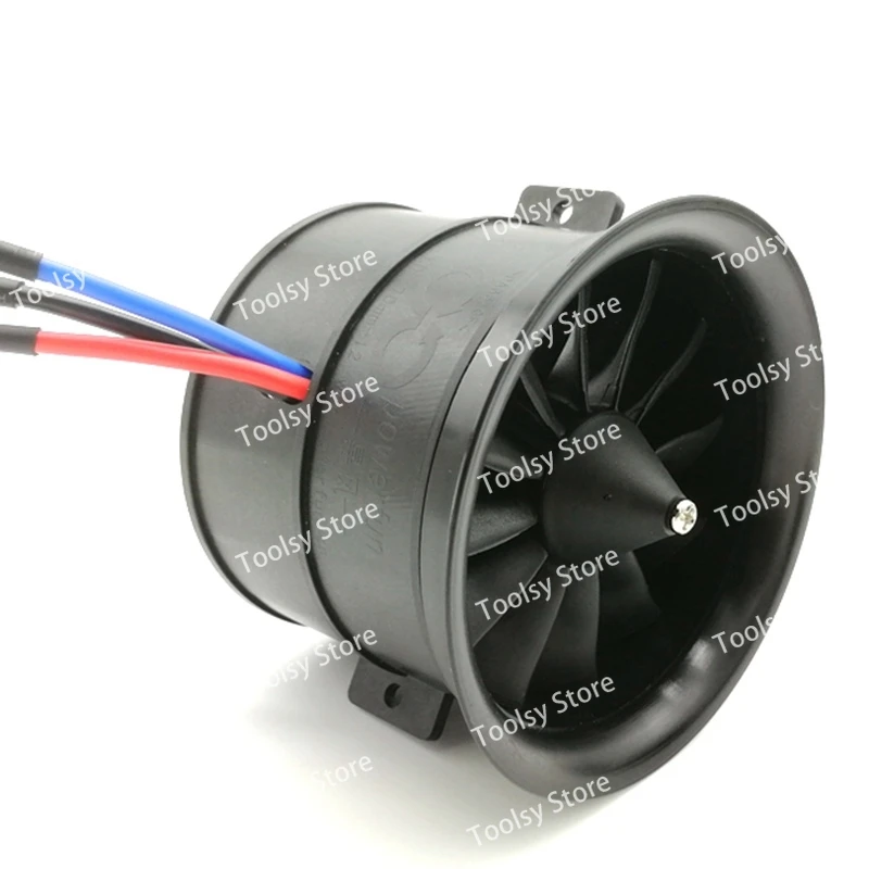 

Sale POWERFUN 70mm 12 Blades Ducted Fan EDF Unit with 4S 3400KV Brushless Motor for RC Airplane