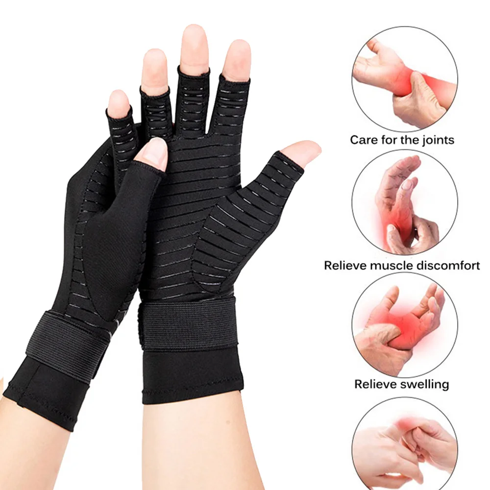 Full Finger Compression Gloves, Arthritis Gloves for Women Men Relieve Pain from Arthritis Pain, Swelling and Rheumatoid