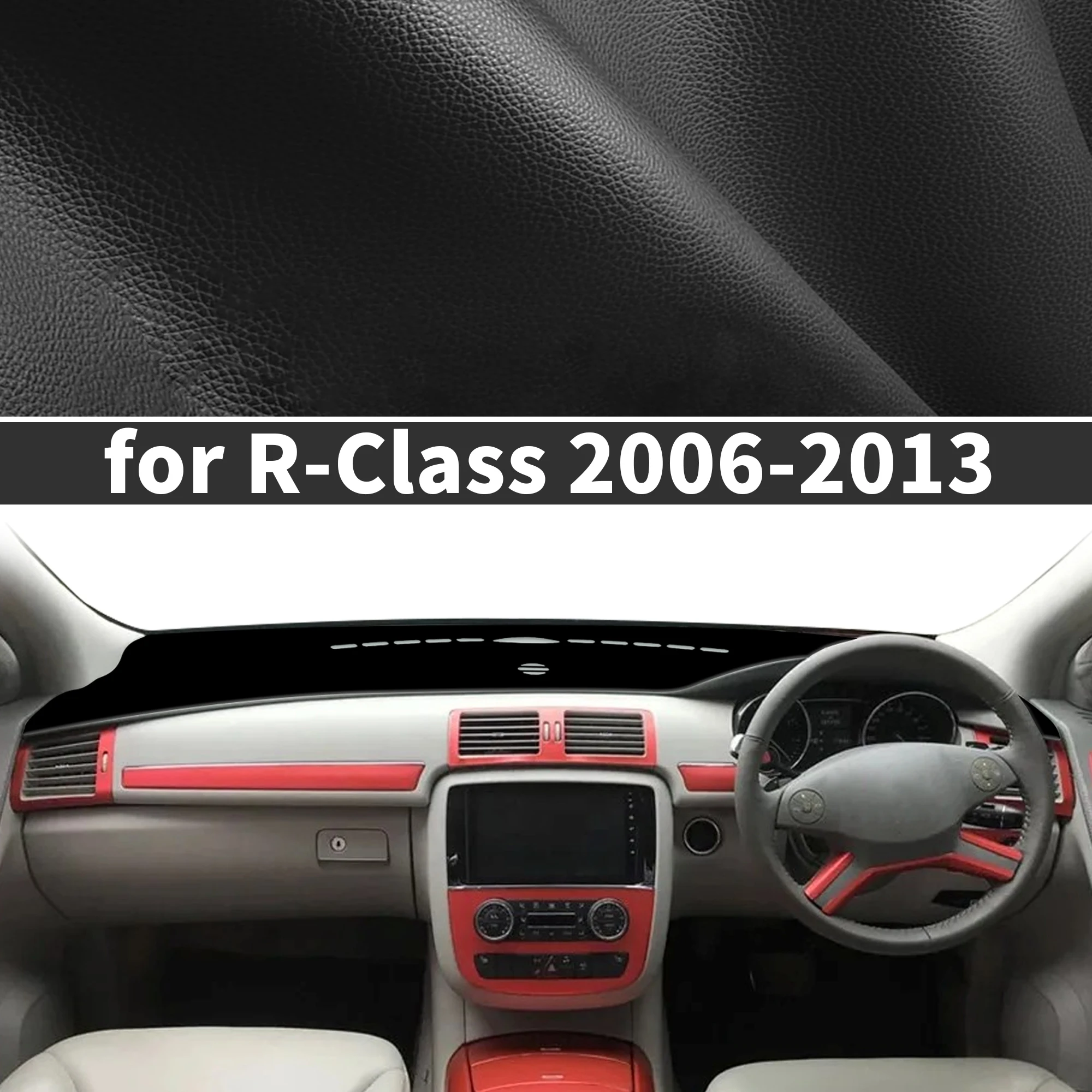 メルセデス・ベンツ-rクラス（2006年～2013年）専用、カスタムフィットのダッシュボードカバー、サンシェード、ダッシュマット、反射防止カーペット、ダッシュパッド、ダッシュマット。