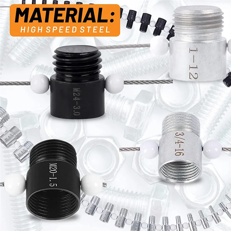 44Pcs Nut and Bolt Thread Checker-Thread Checker Standard and Metric - Male Female Gauge - Accurate Measurements