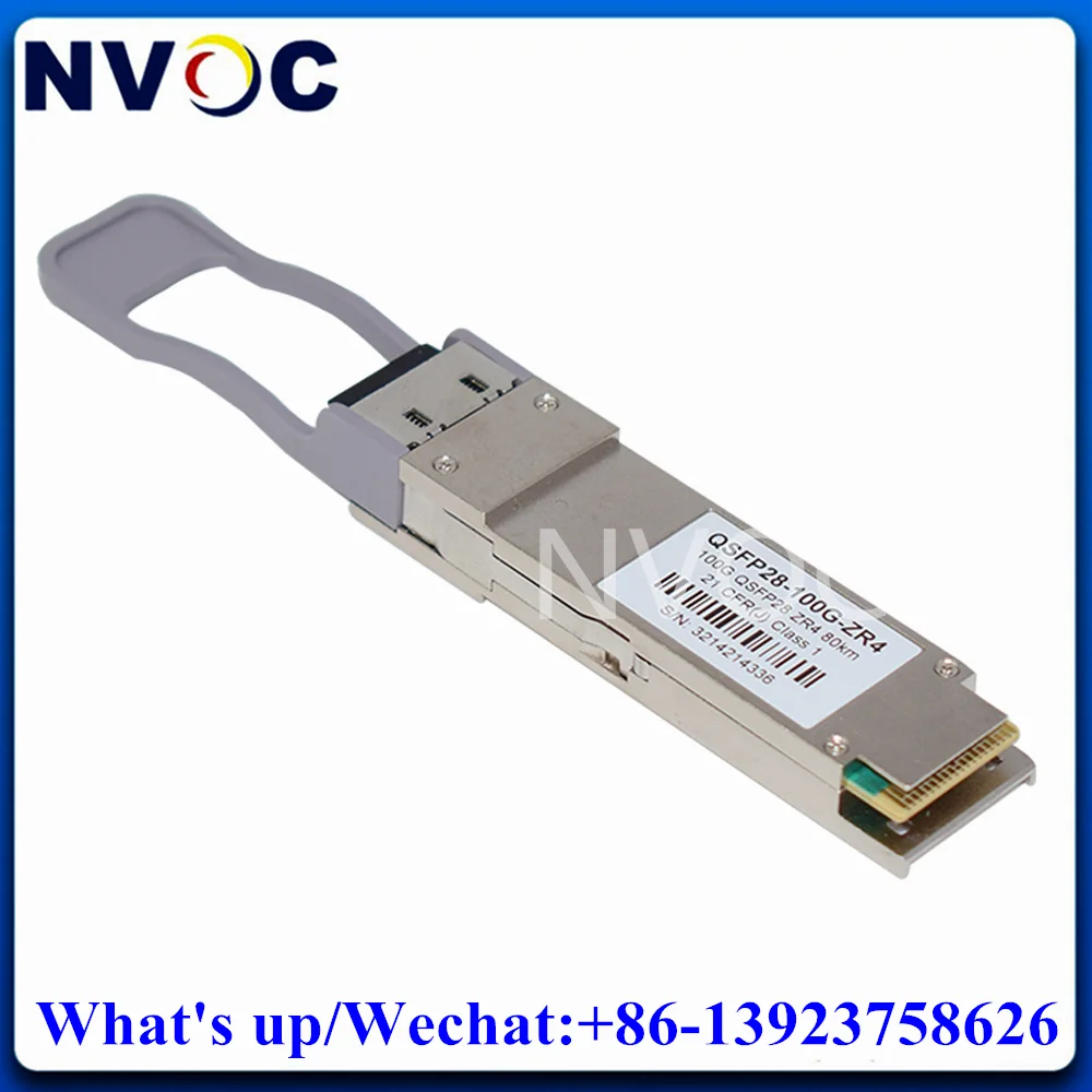 

QSFP28-100G-80KM,QSFP28-100G-ZR4 80KM QSFP GBIC Duplex LC 100GBASE-ZR4 100G QSFP28 ZR4 DOM SMF Single Mode Optic Transceiver