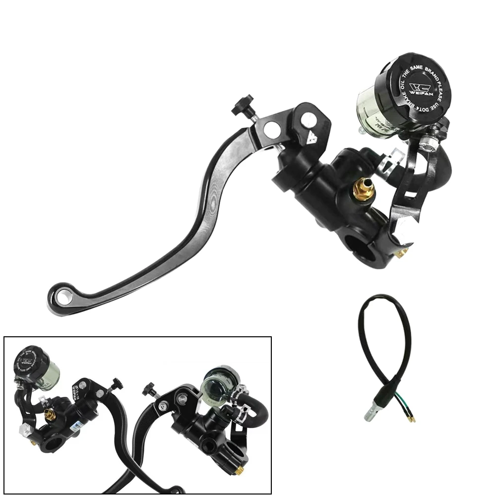 

Universal Motorcycle E-bike Brake Clutch Master Cylinder Hydraulic Pump Brake Lever 16/17.5mm Piston For Yamaha Kawasaki Suzuki