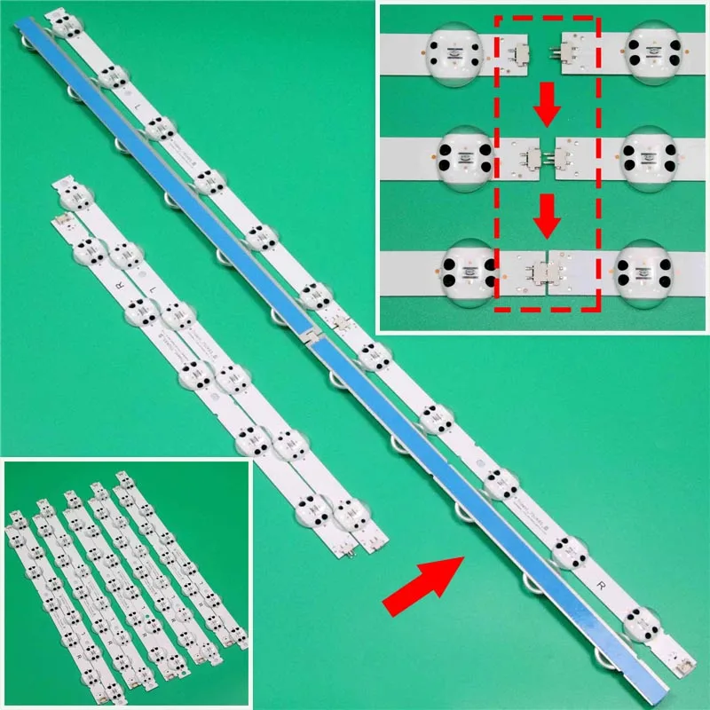 شرائط الإضاءة الخلفية LED لـ LG 75UN85006 75UN8500L 75UN8570 75UP7070 75UP75006 75UP75009 75UV340C القضبان Y19.5_Trident_75UM75_BOE_S