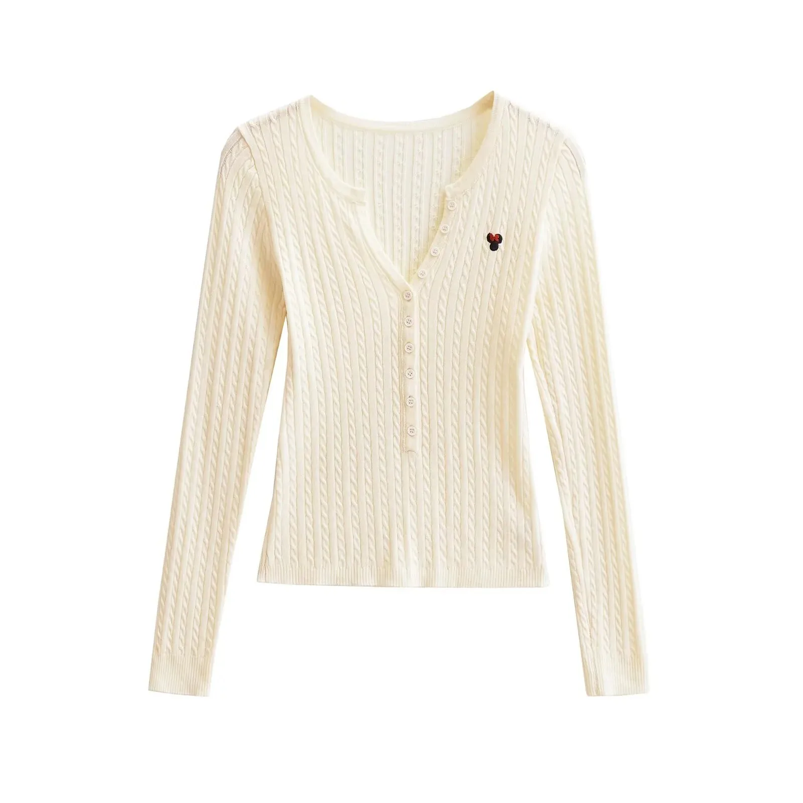 

Корейский повседневный стиль, элегантный возрастной вязаный свитер, топ с длинными рукавами для женщин, осенняя мода, облегающий короткий универсальный AYAV