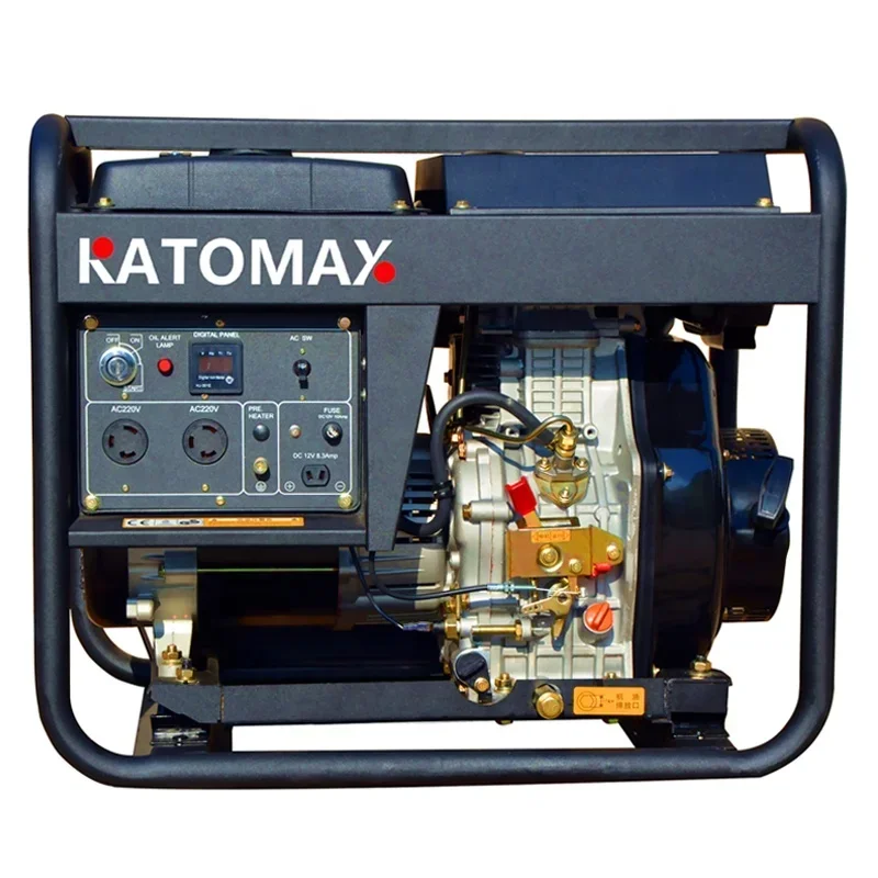 katomax power factory price 2kva/3kva/5kva/6kva/7kva/8kva portable diesel generator with direction wheels