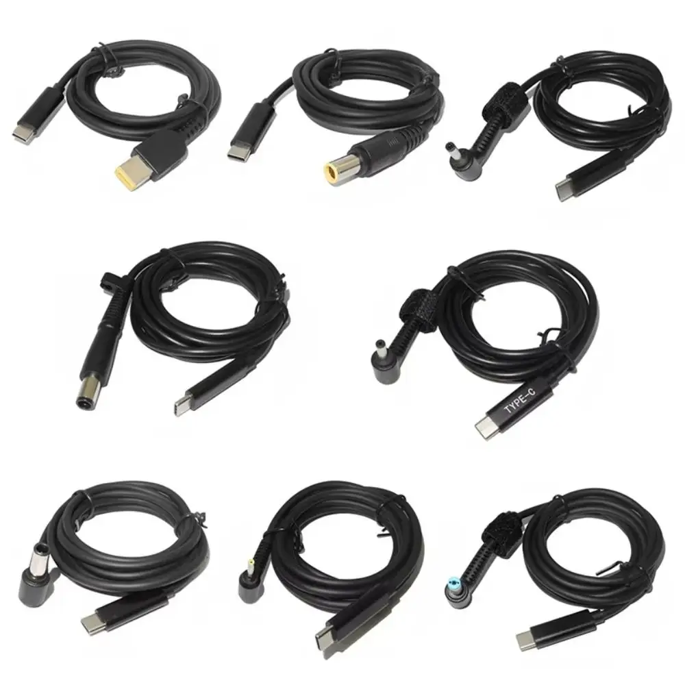 

Адаптер питания для ноутбука типа C к постоянному току Шнур USB C PD USB C PD Зарядный кабель Портативный адаптер питания для быстрой зарядки ноутбука Конвертер