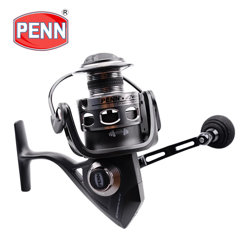 100% Originele Penn Conflict Vissen Reel Cft 2500-8000 13.6Kg Max Drag Power Full Metal Body Deap Zee zoetwater Vissen Wielen