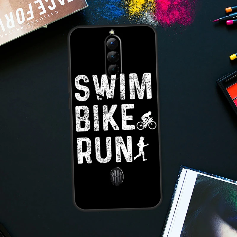 Swim Bike Run Triathlon Case For ZTE Nubia Red Magic 9 8 8S Pro Plus RedMagic 6S 7S Pro 6 7 Pro 5S 6R 5G Back Cover