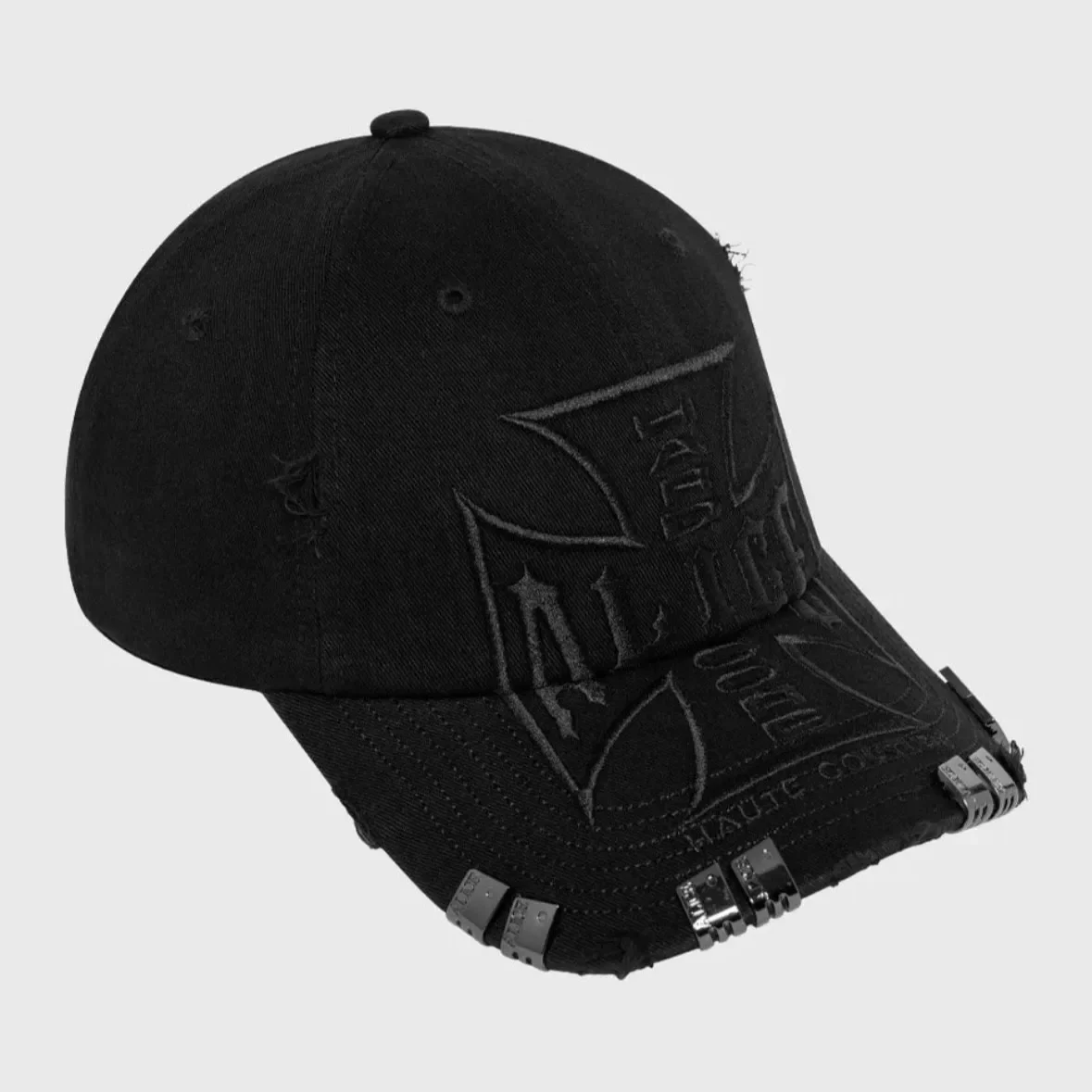 casquette-de-baseball-opium-ali-hollywood-cross-noire-unie-avec-broderie-et-rivets