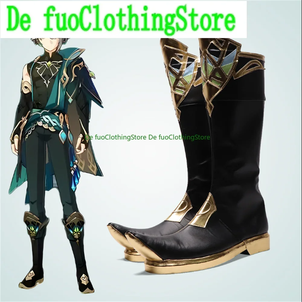 

Genshin Impact Alhaitham alhayam Cosplay Shoes Boots Game Anime Party Halloween Chritmas DefuoClothing Shoes Store