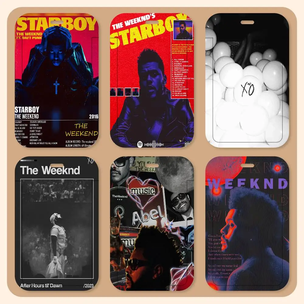 Singer The Weeknd Lanyard Card Holders Student ID Card Holders Neckband Card Holders Access Control Accessories Gifts
