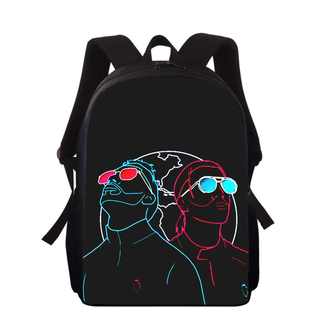 PNL-mochila con estampado 3D de rapero Hip hop para niños y niñas, morral escolar de 16 pulgadas para libros