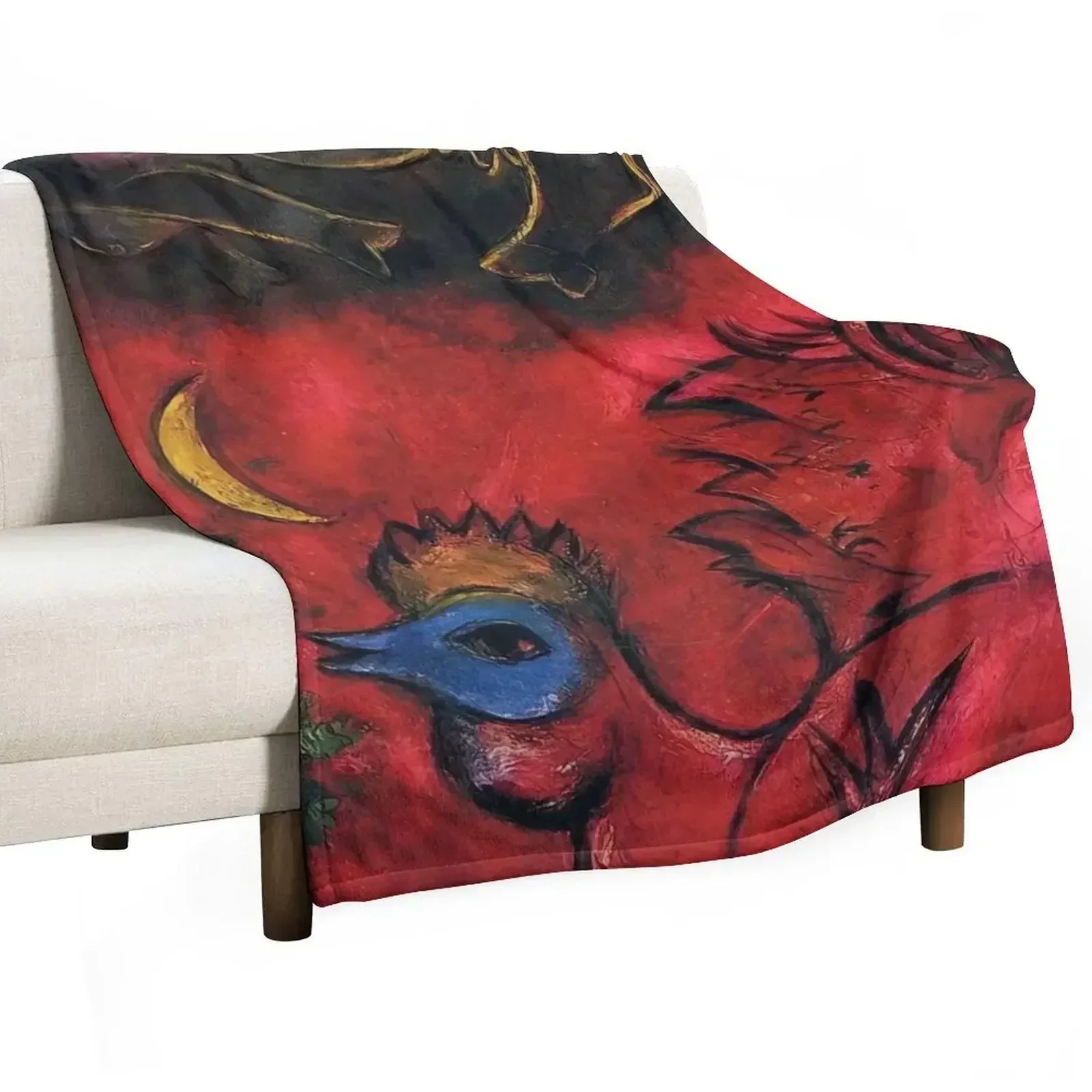 

marc chagall surrealism art Throw Blanket Camping Large Blankets