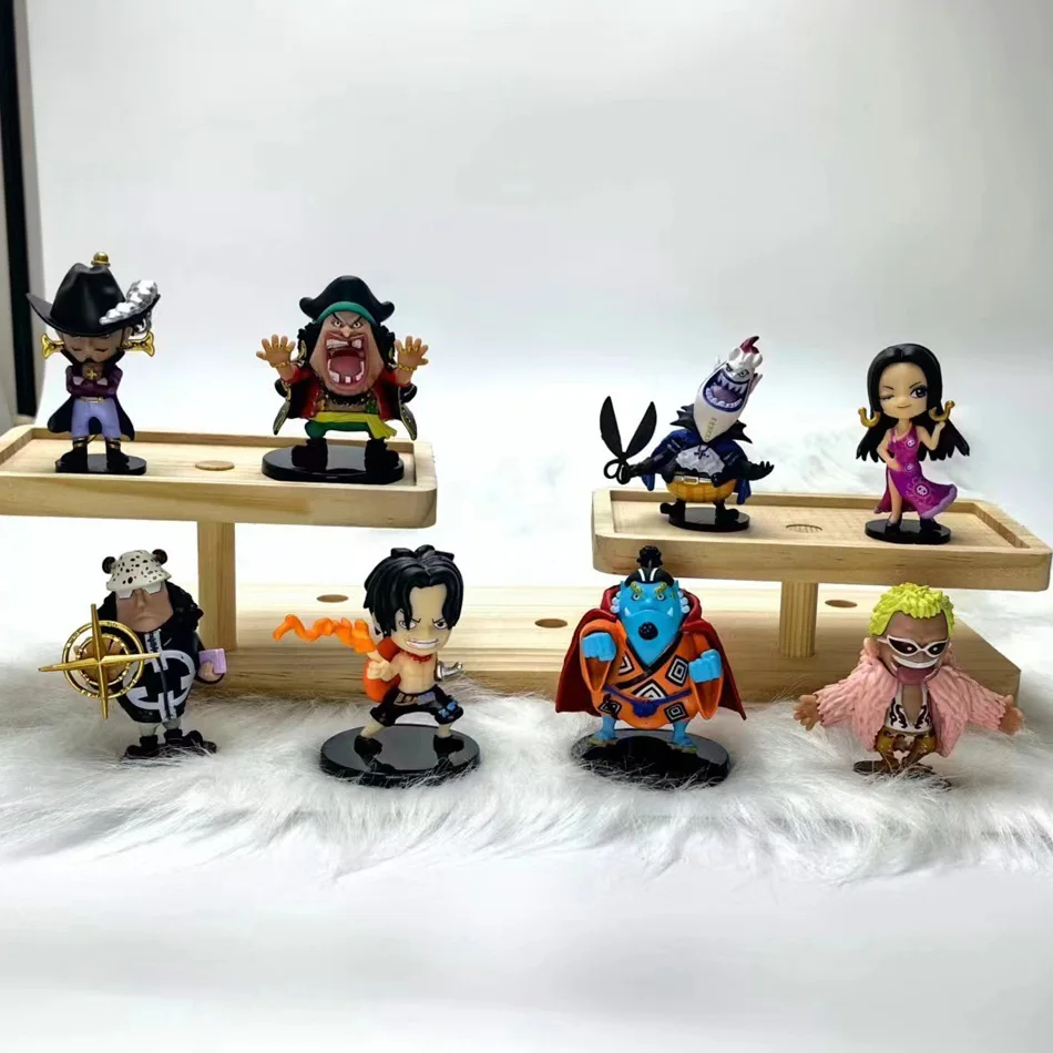 

Anime One Piece 8pcs Figures Model Dolls Toys Cute Luffy Oka Shichibukai Ace Boa Hancock Jinbe Collection Toys Full Set Hot Sale