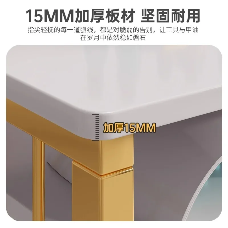 Nail art table Nail art shop special table and chair set Commercial manicure with pumping console Japanese light luxury double