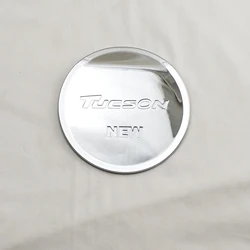 New Car Chrome Accessories Plated Fuel Tank Cover Trim Paste Style For Hyundai Tucson 2014 2015 2016 2017 2018 2020