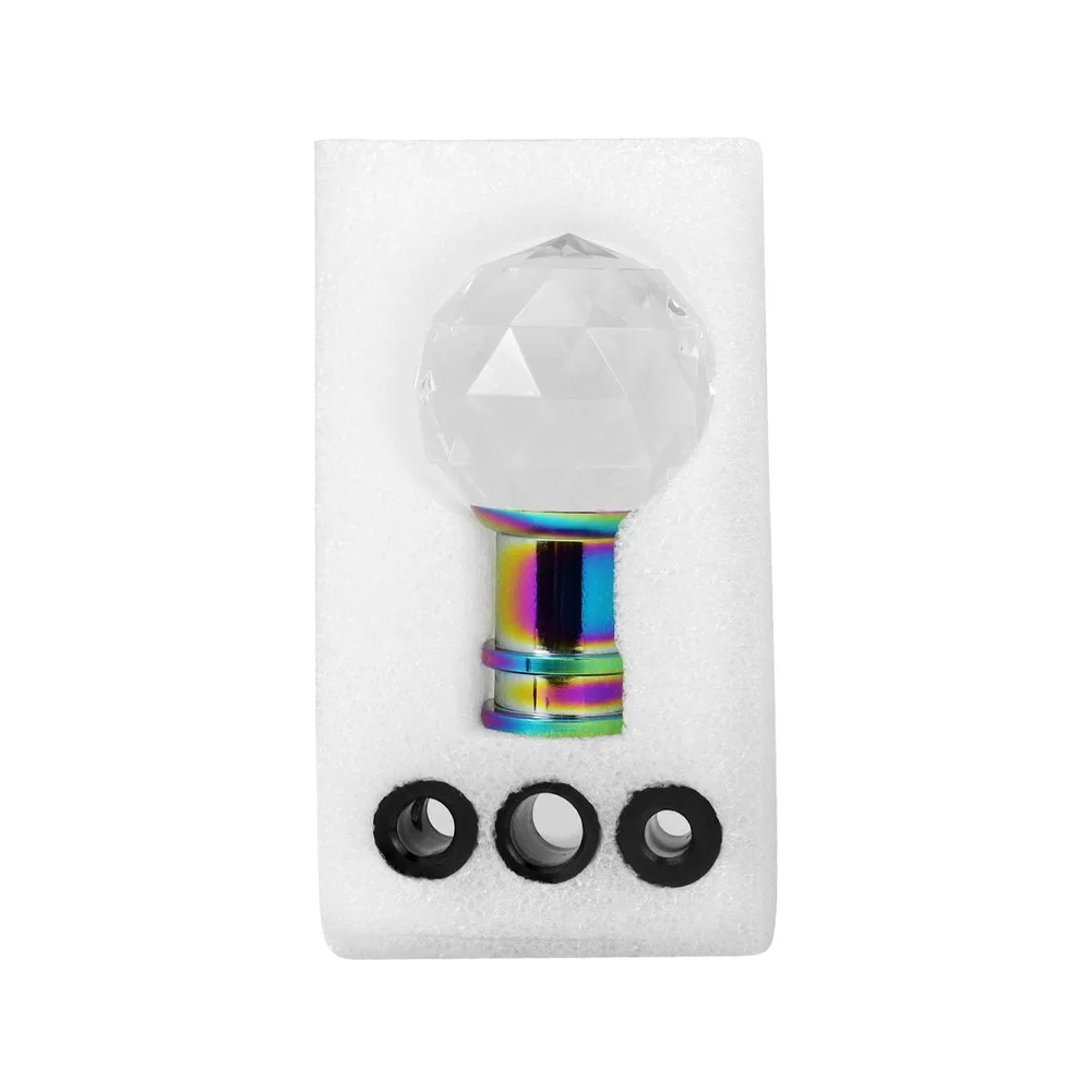 Luxury Interior Upgrade Transparent Shift Knob Screw-in Installation Standard Compatibility Elegant Aesthetic 151 Grams Weight