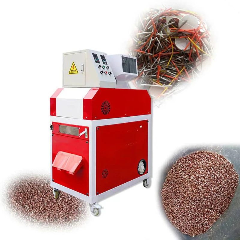 CE Certified Scrap Wire Granulator With Pure Copper Motor, High-Yield Copper-Aluminum Separator, Cable Separator