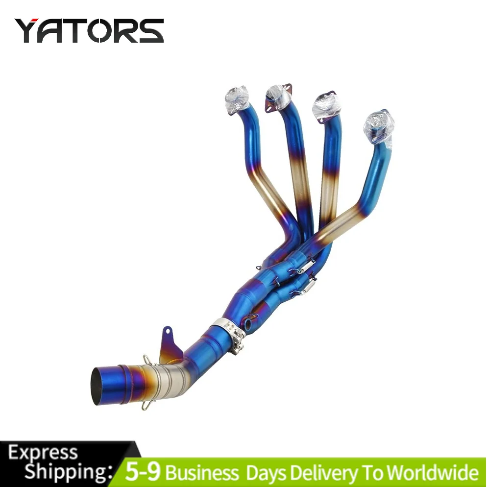 

For Kawasaki Z1000 2010-2023 Z1000SX 2010-2019 Exhaust System Front Link Pipe Exhausts Pipes