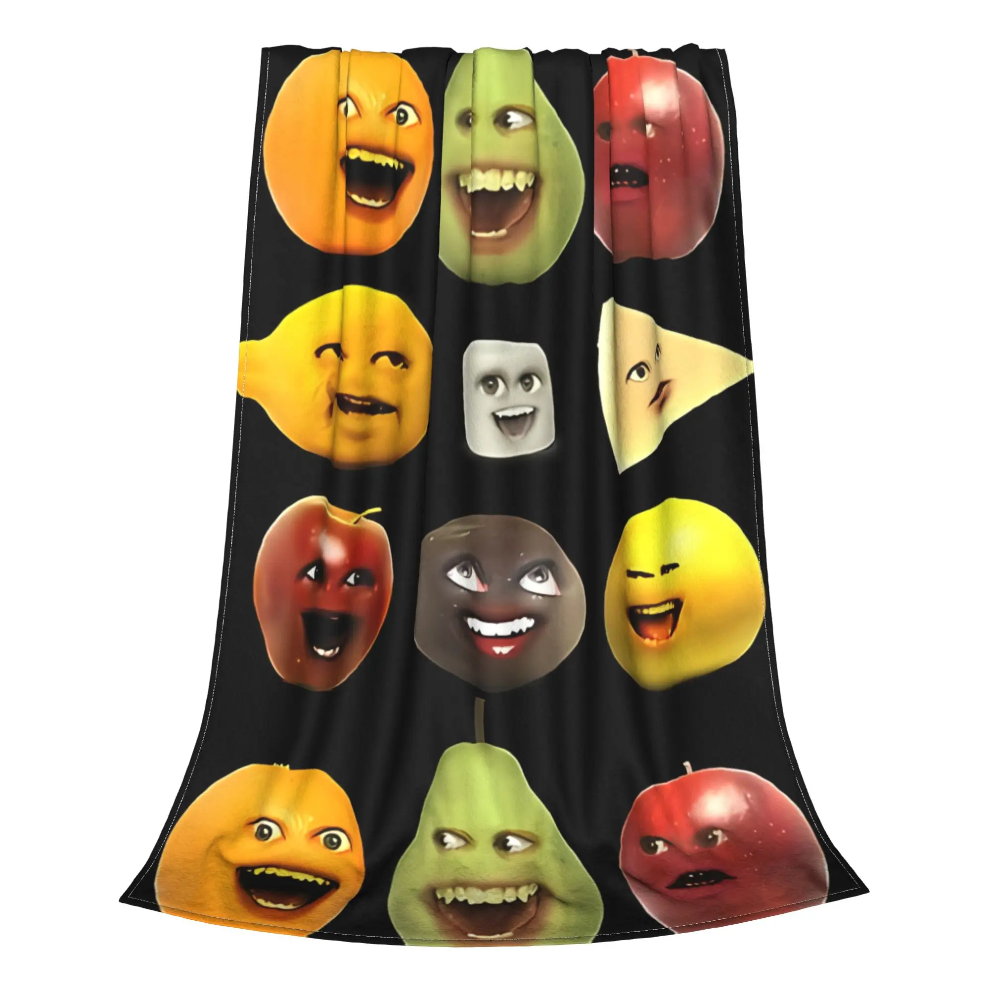 1PC Home Cute Room Decor Characters Blanket Throw Blanket Annoying Orange Novelty Warm Blanket All Season