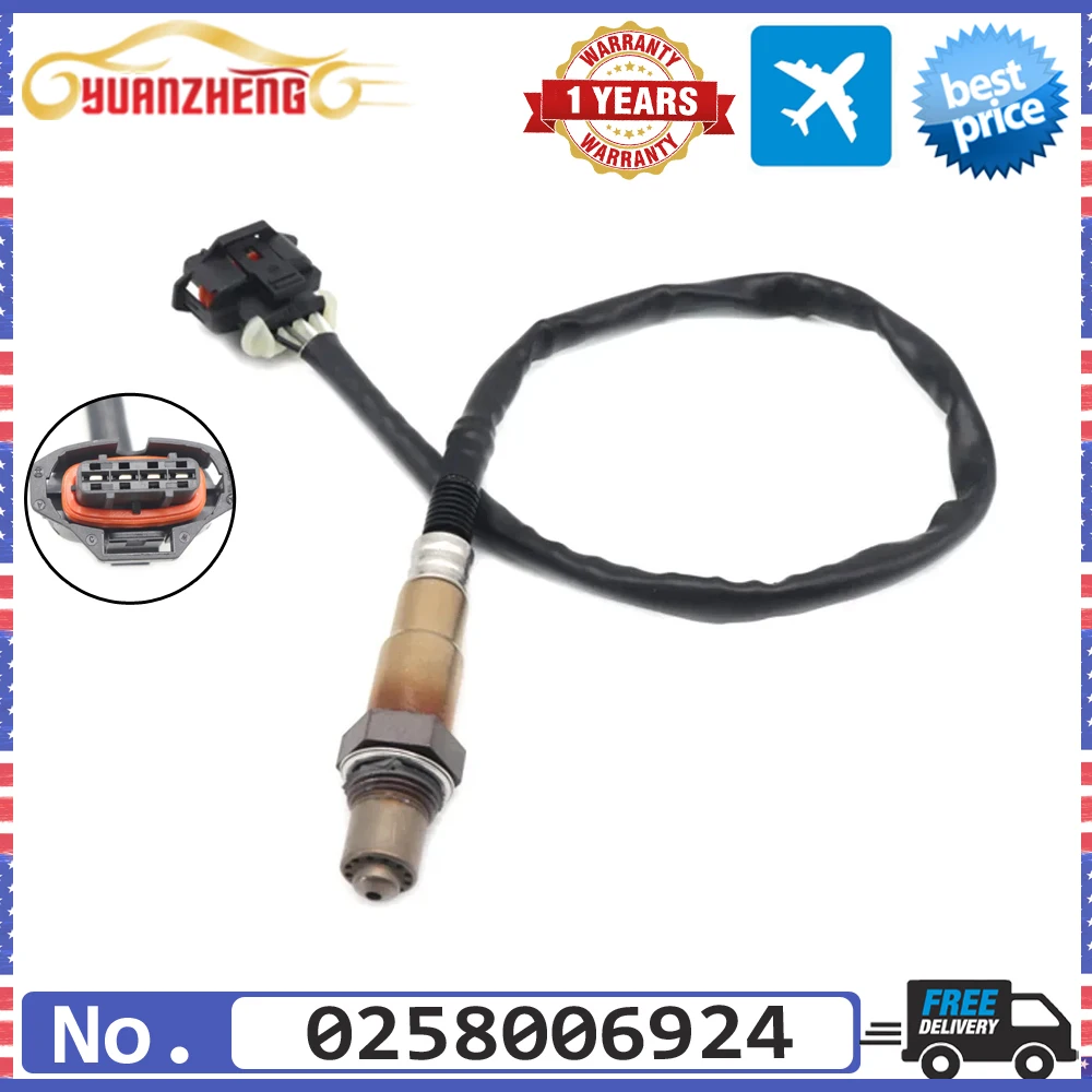 NEW 0258006924 Probe Lambda O2 Oxygen Sensor  for Vauxhall Opel AGILA COMBO CORSA C D MK 1.0 1.2 1.4 55561863 93190419 855528