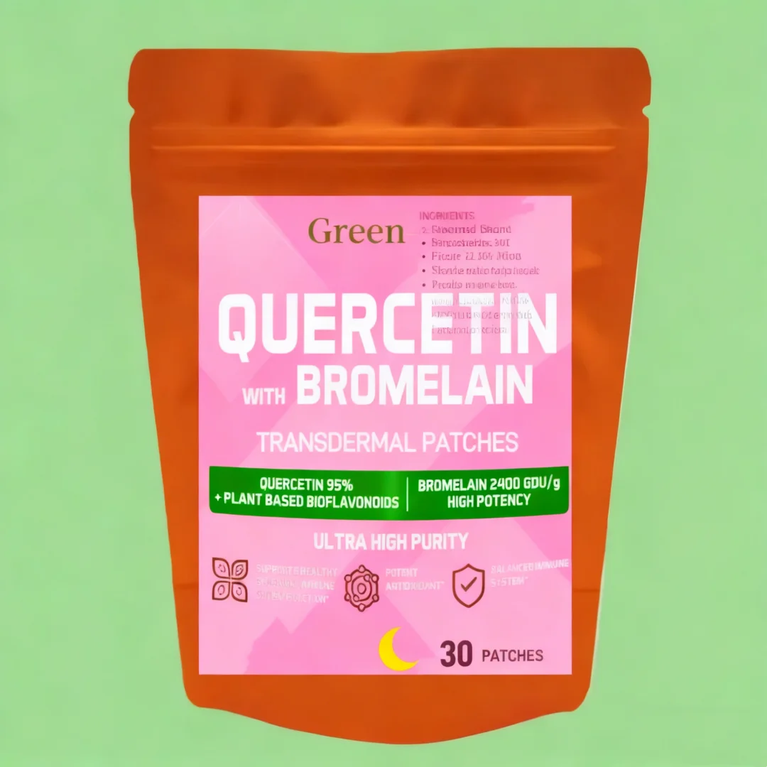 Quercetin with Bromelain Transdermal Patches (30 Count) - Immune System Support, 1-Month Supply