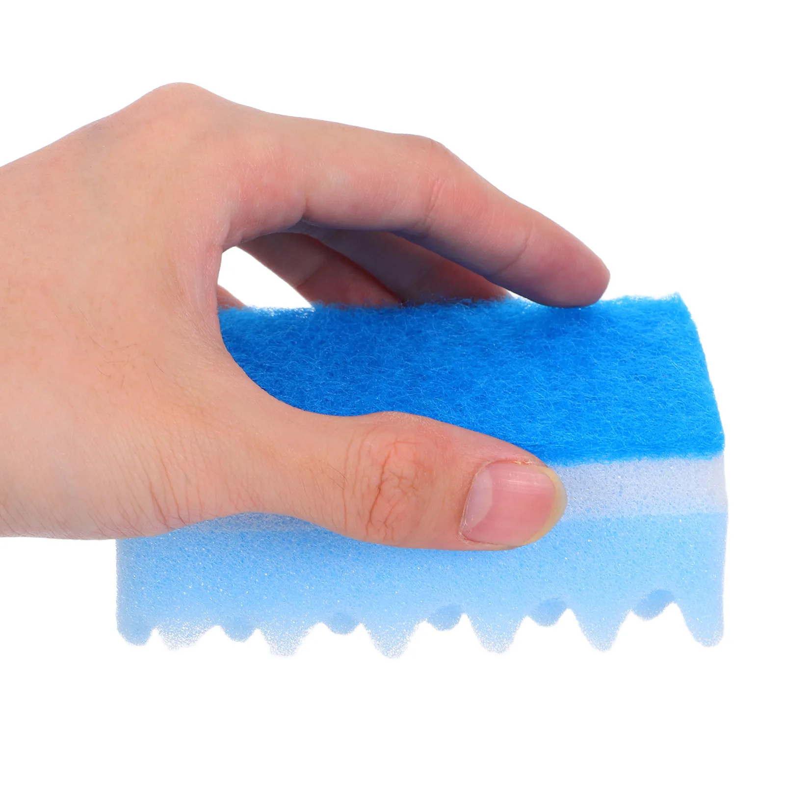 

10Pcs Multi-Use Cleaning Sponges Ripples Thick Odor Resistant Non-Scratch Scrubber Sponge for Kitchen Bathroom Car Dish