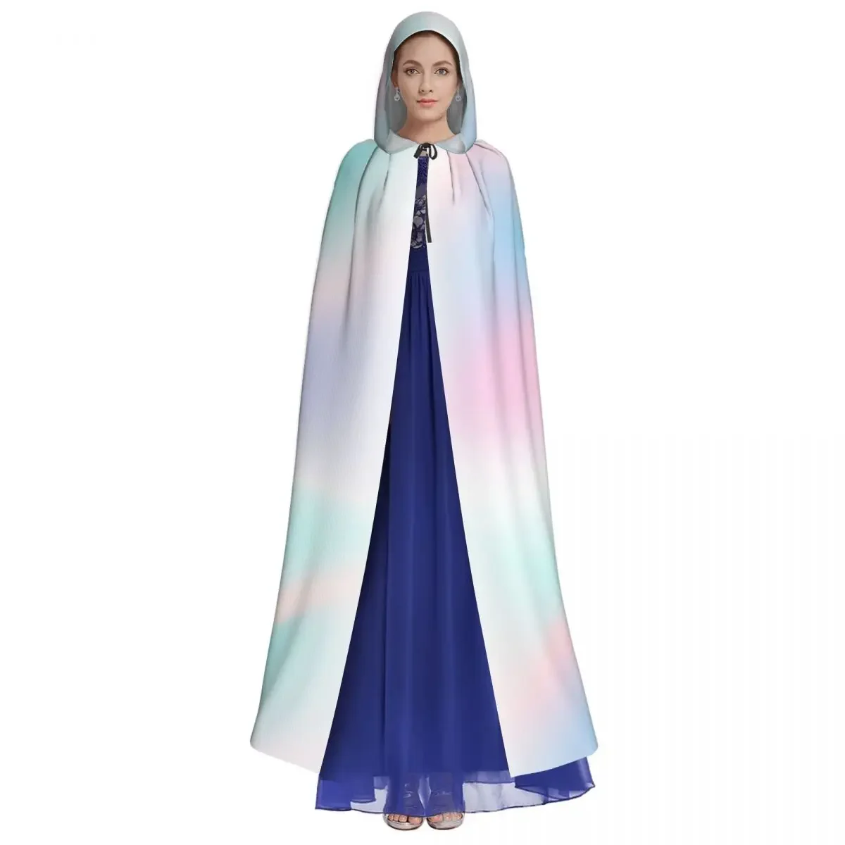 Hooded Unisex with Hood Abstract Colorful Pastel Vampire Witch Cape Cosplay Costume